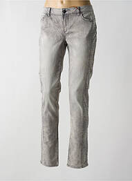 Jeans coupe slim stretch taille normale gris LES P'TITES BOMBES femme