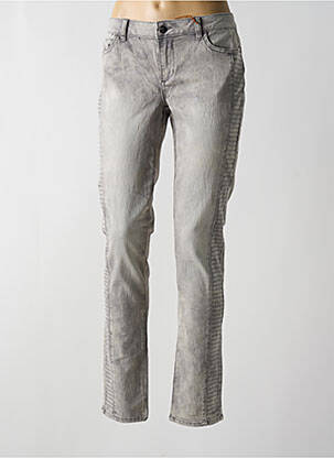 Jeans coupe slim stretch taille normale gris LES P'TITES BOMBES femme