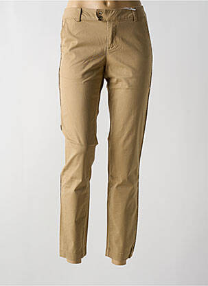 Pantalon chino broderie galons latéraux taille normale vert LES P'TITES BOMBES femme