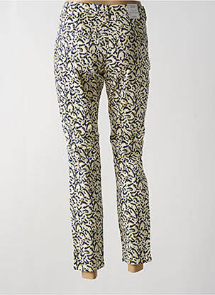 Pantalon chino tissage popeline taille normale beige KANOPE femme