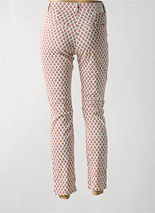Pantalon chino tissage popeline taille normale rouge KANOPE femme