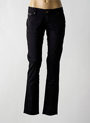 Pantalon slim taille basse taille basse noir KELLY BELL femme