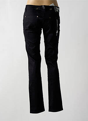 Pantalon slim taille basse taille basse noir KELLY BELL femme