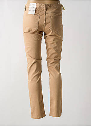 Pantalon slim taille basse taille basse beige WAS femme