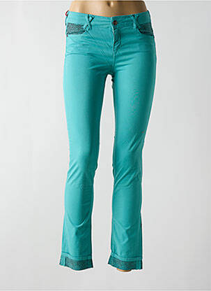 Pantalon slim taille basse taille basse bleu KANOPE femme