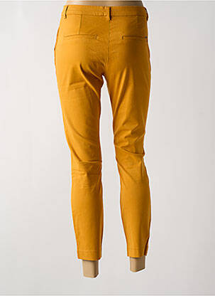 Pantalon chino taille basse taille basse jaune KANOPE femme