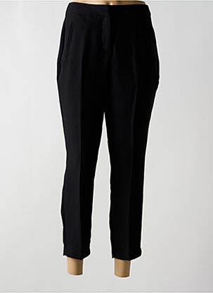 Pantalon 7/8 fermeture zippée sous rabat avec crochet taille normale noir VERO MODA femme
