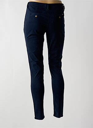 Pantalon chino tissage popeline taille normale bleu CIMARRON femme