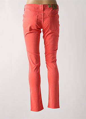 Pantalon slim tissage popeline taille normale orange CIMARRON femme