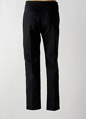 Pantalon chino broderie galons latéraux taille normale noir REIKO femme