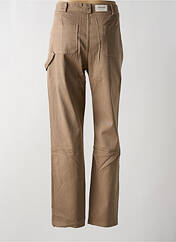 Pantalon droit marron #OOTD pour femme seconde vue