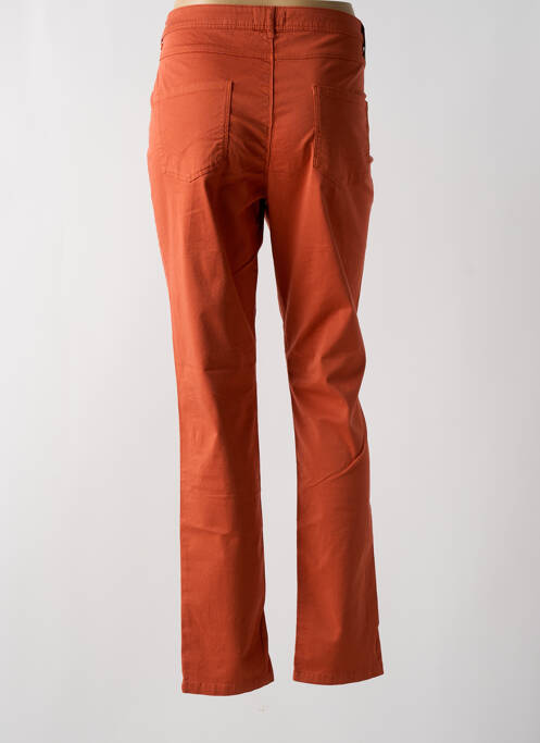 Jeans coupe slim stretch taille normale orange TBS femme