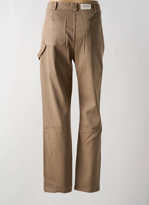 Pantalon droit taille haute taille haute marron #OOTD femme