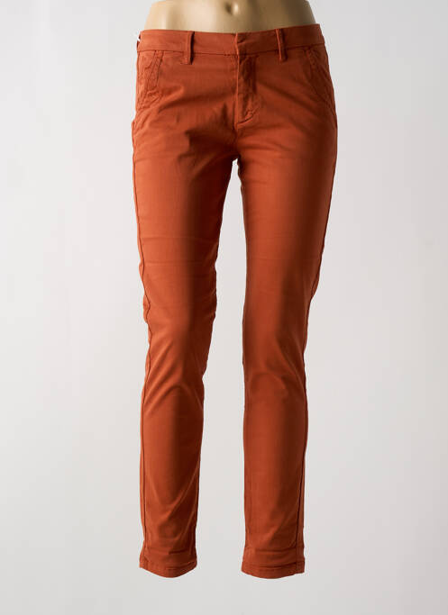 Pantalon chino orange REIKO pour femme