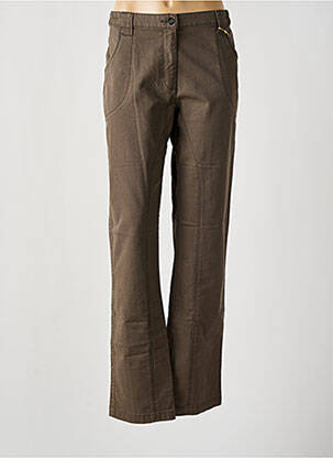 Pantalon droit stretch taille normale marron MAT DE MISAINE femme