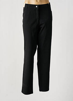 Pantalon droit tissage crêpe taille normale noir GERKE MY PANTS femme
