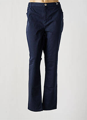 Pantalon slim taille élastique taille normale bleu TBS femme