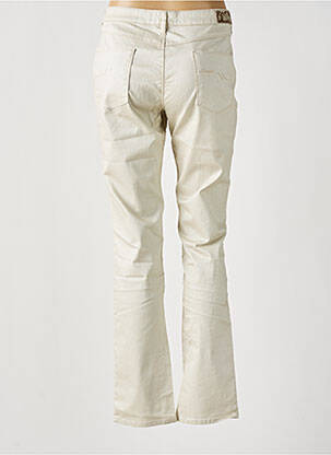 Pantalon slim taille basse taille basse beige KANOPE femme