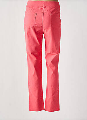 Jegging tissage popeline taille normale rose CHRISTY femme