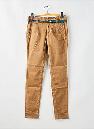 Pantalon chino tissage popeline taille normale marron MEXX femme