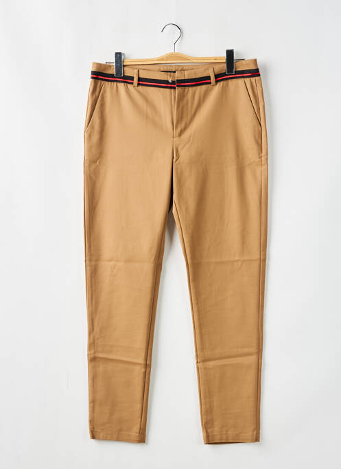 Pantalon chino marron LAURA JO pour femme