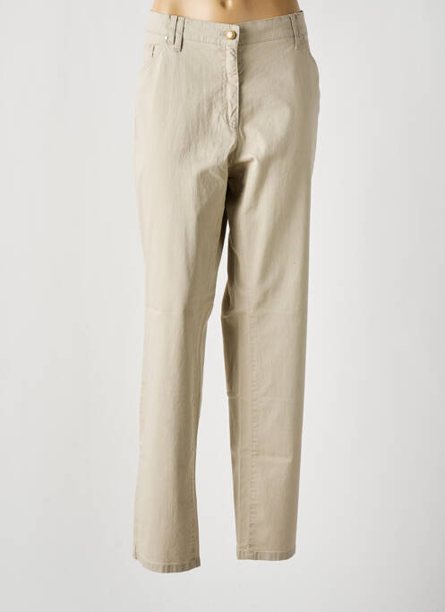 Pantalon droit beige GERKE MY PANTS pour femme