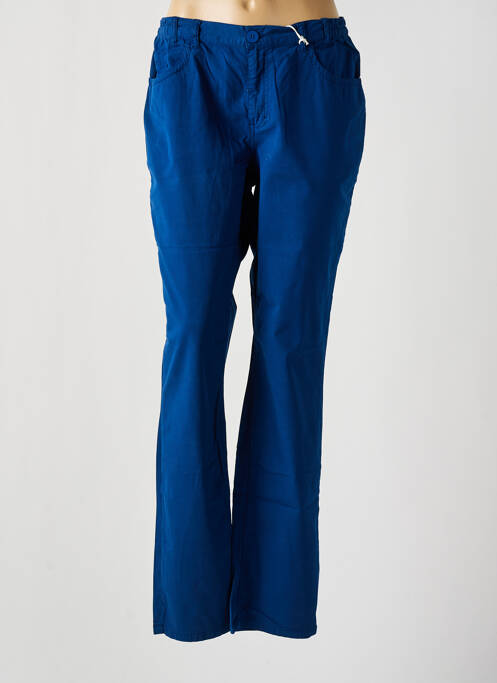 Pantalon droit bleu TBS pour femme