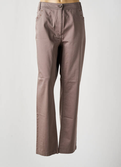 Pantalon droit gris EPICEA pour femme