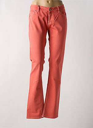 Jeans coupe droite taille normale taille normale rose SCHOOL RAG femme