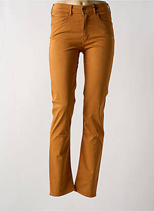Pantalon slim stretch taille normale jaune CIMARRON femme
