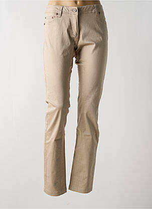 Pantalon slim stretch taille normale beige LPB femme