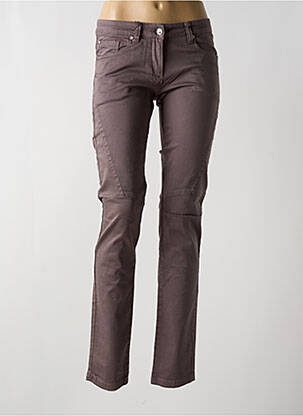 Pantalon slim stretch taille normale gris LPB femme