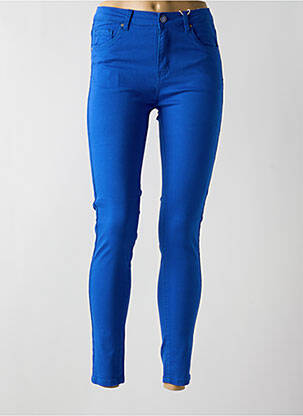 Pantalon slim bleu NINA CARTER pour femme