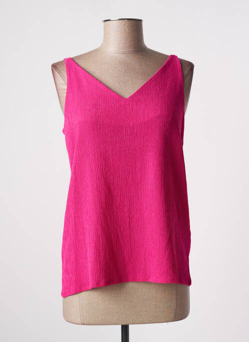 Top col v fines bretelles rose STREET ONE femme