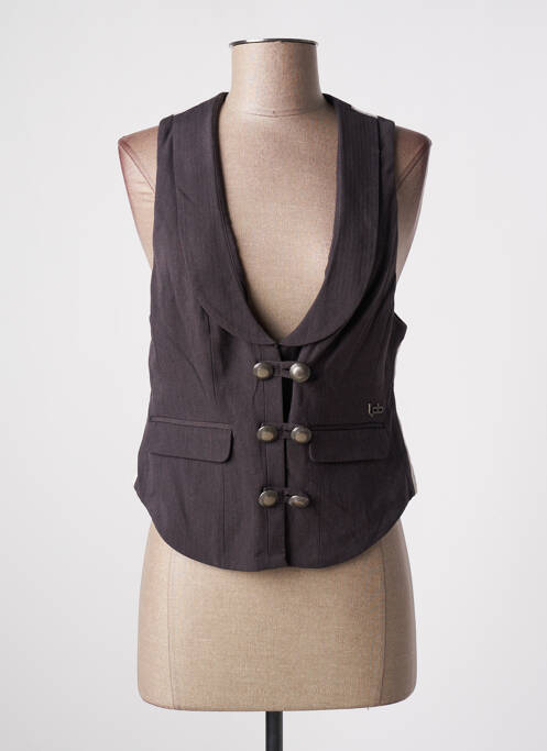 Gilet sans manche marron LPB pour femme