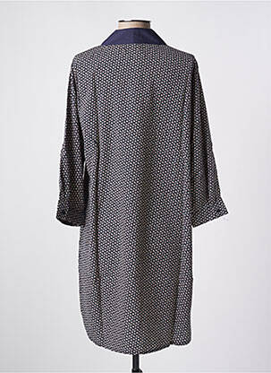 Robe courte manches longues manches longues bleu AKOZ femme