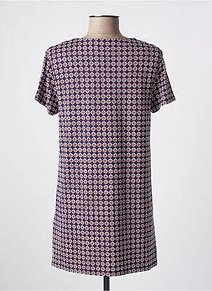 Tunique manches courtes tissage jersey bleu NICE THINGS femme