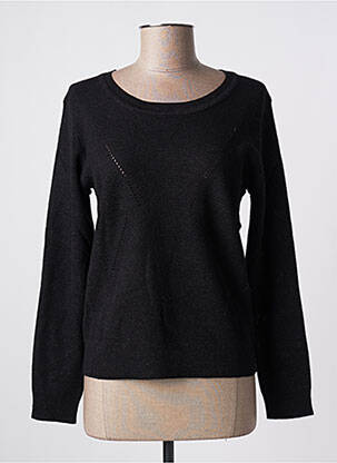 Pull resserrée sur le bas manches longues noir SEE U SOON femme