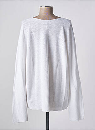 Pull col v manches longues blanc PAKO LITTO femme