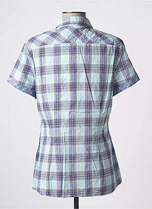 Chemisier coupe cintrée manches courtes bleu MEXX femme