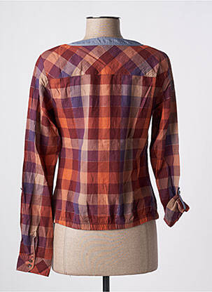 Blouse col rond manches longues marron MEXX femme