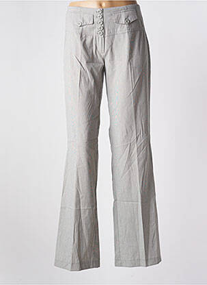 Pantalon flare stretch taille haute gris VERO MODA femme