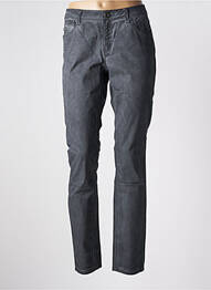 Pantalon slim tissage popeline taille normale gris STREET ONE femme