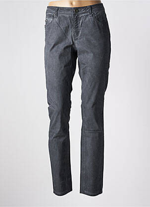 Pantalon slim tissage popeline taille normale gris STREET ONE femme