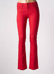 Jeans coupe slim taille basse taille basse rouge ONADO femme