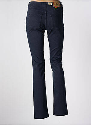 Pantalon slim tissage popeline taille normale bleu CIMARRON femme