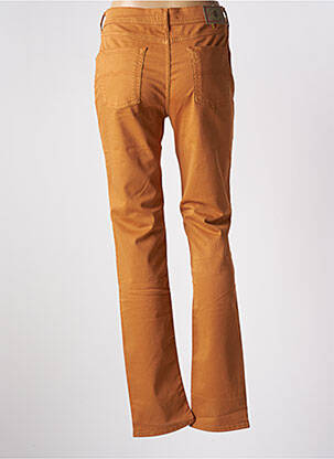 Pantalon slim tissage popeline taille normale jaune CIMARRON femme