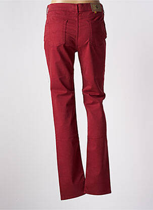 Pantalon slim tissage popeline taille normale rouge CIMARRON femme