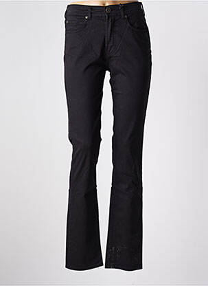 Pantalon slim tissage popeline taille normale noir CIMARRON femme