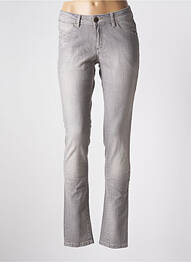 Jeans coupe slim effet usé délavé taille basse gris XX BY MEXX femme